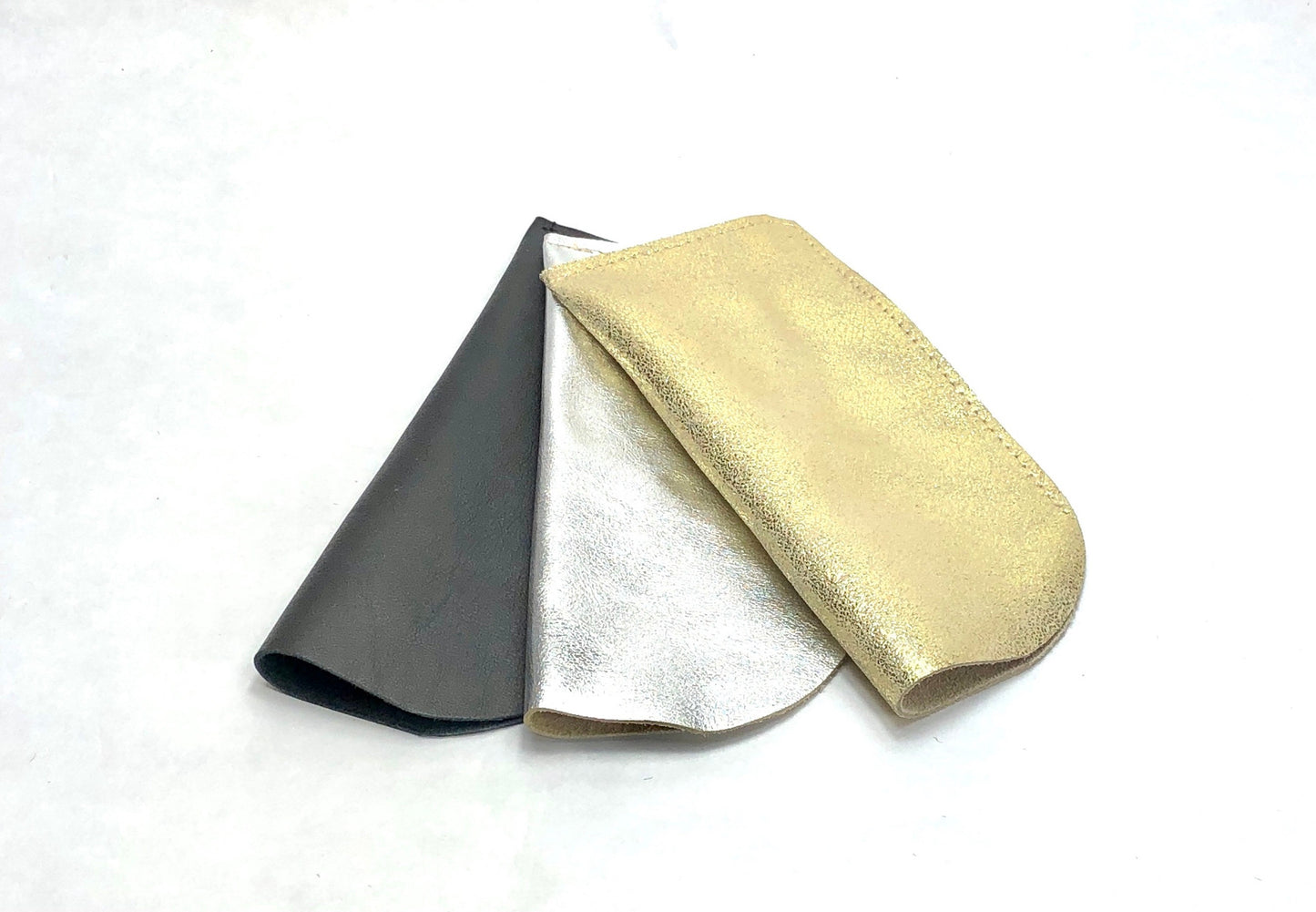 Pochette lunettes de vue en cuir argent, protège lunettes femme, housse pour lunettes de vue, cadeau unique en cuir, accessoire sac à main